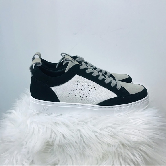 NWT Maxim Pardi Men’s Verona Low top sneakers sz 9.5 black white gray - Picture 4 of 14